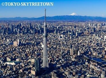 日本のランドマーク『東京スカイツリー』
広大な眺望を求めて、国内や海外から多くのお客様が訪れます！