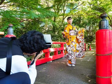 接客未経験の方も歓迎◎
カメラや写真の知識が無くても大丈夫です！
お気軽にご応募ください！
