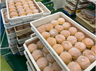 パンの製造・検品・袋詰めなど簡単作業♪
週2日~であなたの生活スタイルに合わせて働けます!