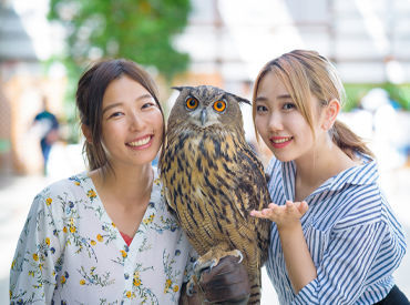 掛川花鳥園 「花鳥園で働いてみたかった」「短期バイト探してた！」という応募理由もOK！
期間中に4～6日間働ける方であればOKです！