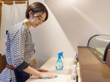 ▼寿司好きさん必見▼
とっても魅力な食事補助あり◎
＜寿司＞がおトクに食べられます★
スタッフみんなに大好評ですよ♪