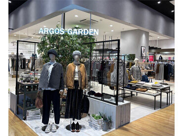 アルゴスガーデン　させぼ五番街店 ＜春からのお仕事復帰にも！＞
落ち着いた雰囲気！ノルマもなく、
のびのびと働ける職場で活躍できます◎