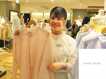 Green Parks イオン福島 ※短期_1668 ストライプインターナショナル唯一のセレクトショップ♪
いろんなジャンルのお洋服をご用意！見ているだけで楽しい◎