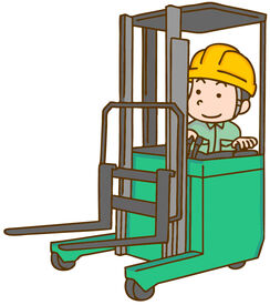 アズコーポレーション 東広島営業所(004) 20～40代の男女スタッフ活躍中！
食品ケースを扱うフォークリフトのお仕事♪
未経験の方も丁寧にフォローするので安心です◎