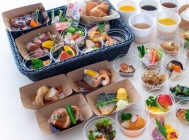 彩り豊かな朝食メニューが並ぶ会場♪
気持ちよくお客様をご案内できます*・゜