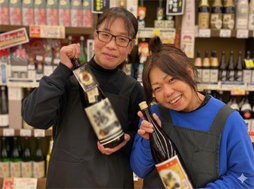 ハートピア 川口店 地域に愛される酒屋さん
＼ハートピア／
～ 知識は“ゼロ”でもOK ～
働きながらお酒に詳しくなれます♪
男性スタッフ活躍中♪