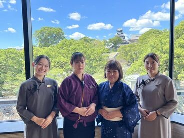 「熊本城・市役所前駅」から徒歩スグ！
学校が終わってからサクッと寄れる好立地★
制服貸与だから、私服のまま出勤してOKです！