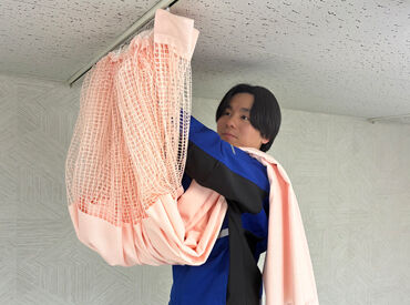 病院や福祉施設のカーテン交換作業♪
未経験でもできる単純作業です◎