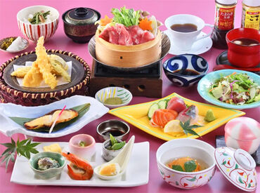 鯛めしや会席料理、郷土料理など、
 見た目にも美しいこだわりの創作和食をご提供しています◎
嬉しい絶品まかないアリ★