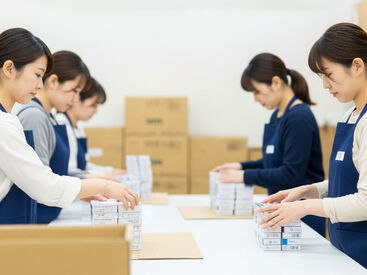 株式会社伸和スタッフ JR吹田駅から徒歩圏内★
通いやすい＆きれいな工場で、未経験スタートも安心♪
自分のペースでコツコツ作業できます！
