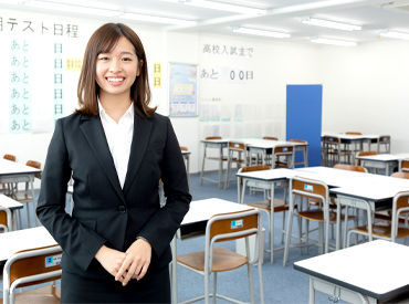 週1日以上・1日1時間以上、
得意な1科目からスタート可能☆
「スグに始めたい!」「挑戦してみたい!」
そんな方も大歓迎です♪