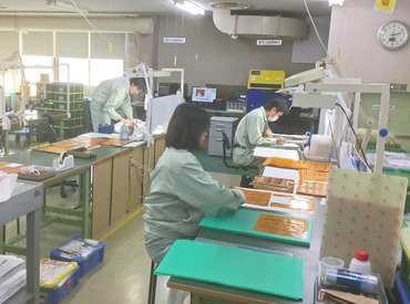 1度ですべての工程を教えることはありません！
できることから1つずつ丁寧にお教えします◎
久しぶりにお仕事をする方も大歓迎！