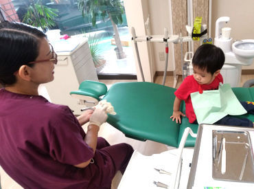 小さなお子さんから高齢者まで
幅広い患者さんを診ている歯医者さん♪
お試し短期からのスタートもOK!気軽にご応募ください◎