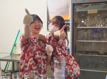 ビアガーデンマイアミ高島屋大宮店 レアバイト★ここでしか作れない思い出がたくさん！
バイト終わりにアイス食べたり花火したり…楽しみもいっぱい♪