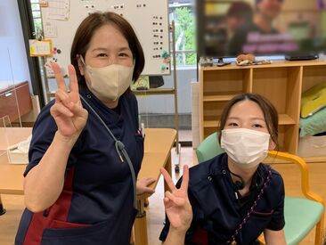 医療法人尚信会 整形外科河村医院 利用者は最大15名を5～6名体制♪
1人の負担少な目で働くことができます！
シフト希望も通りやすく、働きやすさ抜群です★
