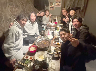 株式会社HABAYA こちらは飲み会の風景！
そのほか社員旅行などイベントも◎
最高の仲間しかいない現場で、職人技極めよう★