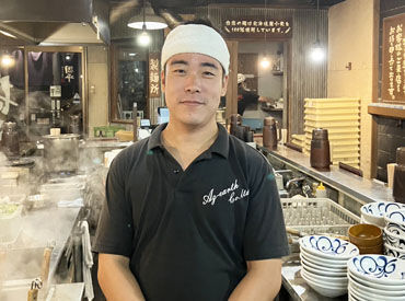 \ラーメン店スタッフ募集中/
「一人で黙々とする作業が好き」
「裏方より接客が好き」
⇒アナタの希望にあわせて働けます!