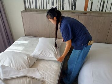 株式会社ウイング　勤務先：THE BASICS FUKUOKA 毎日忙しい主婦（夫）さん・学生さんも活躍中！客室清掃のお仕事をやったことがある…など大歓迎◎すぐに活躍できますよ♪
