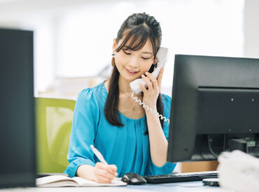 ☆電話応対業務の経験者の方、歓迎です！
既存の事務所では、20代・30代・40代・50代の男女スタッフ活躍中
※画像はイメージ