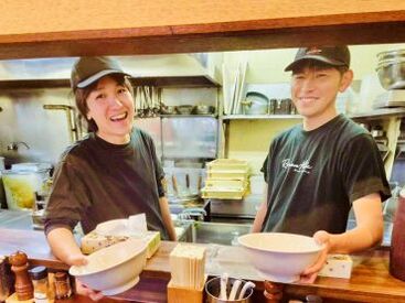 自家製麺くまがい　吉成店 ＼20～40代活躍中！／
スタッフ同士の仲も良く、明るい雰囲気♪
未経験でも安心してスタートできます◎