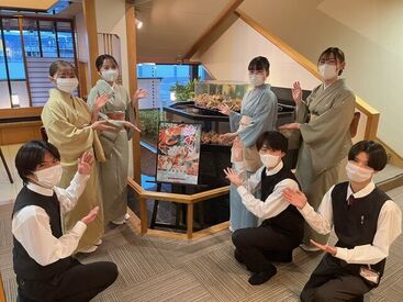 かに道楽　奈良本店 複数名採用予定のため、"同期"と呼べる仲間ができますよ♪
お友達との応募もお待ちしています！