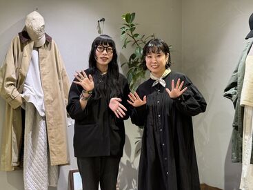 AIDA general store 高槻店 店長とスタッフたちの仲が良いお店です♪
一緒に楽しく働いていきましょうね！