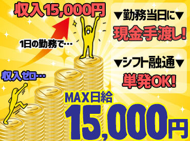 株式会社日建 成田営業所　※勤務地：潮来エリア 「急にお金が必要だ・・」
そんな時も安心、勤務日前日の連絡もOK！
働いた後はすぐに現金ゲット★
働き方も相談してください◎