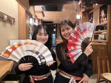 ＼広島酒菜 神楽／
＊3月の春からバイトデビューしたい！
＊キレイなお店で働きたい
＊楽しく働きたい皆さん大歓迎♪