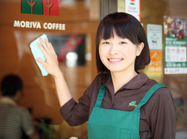 MORIVACOFFEE　瑞江駅前カフェ店 憧れのカフェバイト、始めませんか？
コーヒーの種類や香りなど…
いろんな知識も身につきますよ♪