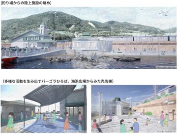 既存建物に新たな魅力を加え、多世代が楽しめる海づり公園をつくっている最中です☆