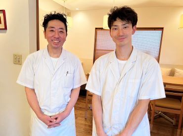 蕎麦はやかわ ↑左がオーナーさんです！
「将来自分の店を持ちたい！」
そんな方、大歓迎です！
右にいる社員さんは来年1月で独立します◎