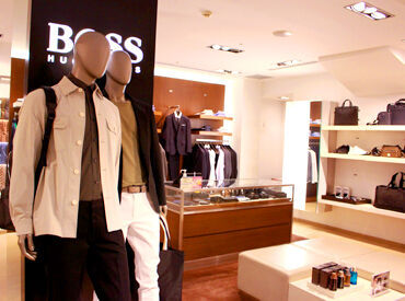 HUGO BOSS　丸井今井札幌本店 ＊11月中旬リニューアル＊
同じ丸井今井内に、移転OPEN！
今なら同時期スタートの仲間も♪即日スタートも可能★