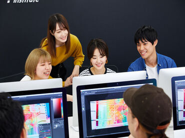 ★渋谷のデザイン学校★
国内外の現役デザイナーが講師！
社会人向けの学校なので、
20～30代の学生が多くいらっしゃいます♪