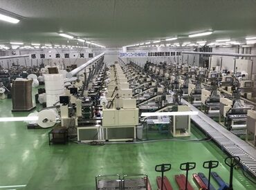 当社では高品質のおしぼりを製造しています。業績は好調！安定して働ける環境ですよ♪