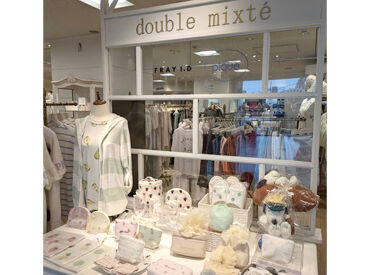 double mixte近鉄四日市店 フリーターさん活躍中★
オシャレを楽しみながら働ける環境です♪
お洋服が好きなあなたにはピッタリの職場!