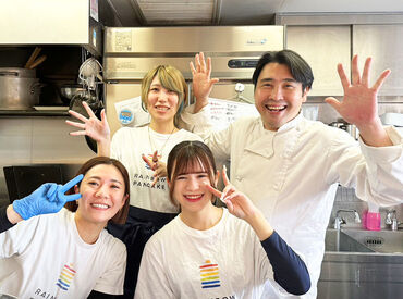 レインボーパンケーキ原宿本店  （RAINBOW PANCAKE） 原宿の元祖ふわふわパンケーキのお店！有名パンケーキが、まかないで食べられますよ☆＜じっくり安定、長期勤務できる方歓迎！＞