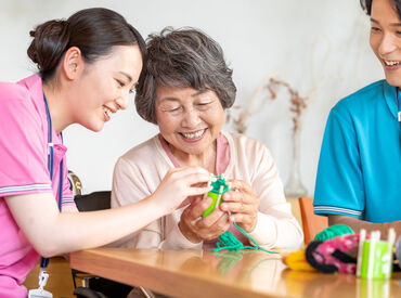 グループホーム 花物語たかつ南（株式会社日本アメニティライフ協会） ≪人も時間の流れも"穏やか"*≫
休み希望が言いやすいのも
人間関係が良いからこそです♪*
※写真はイメージ