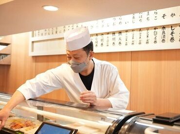 当店は大衆のお寿司屋さんのため、
気兼ねなく働いていただけます♪